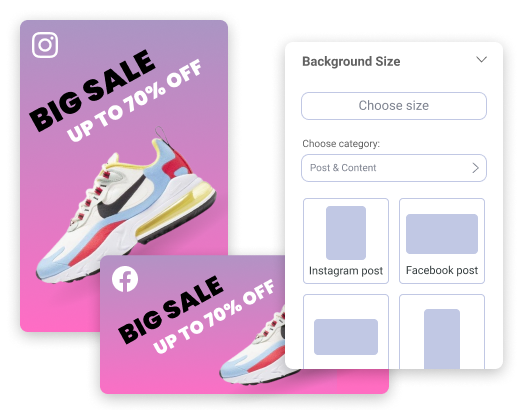 change backgrounds in a few clicks